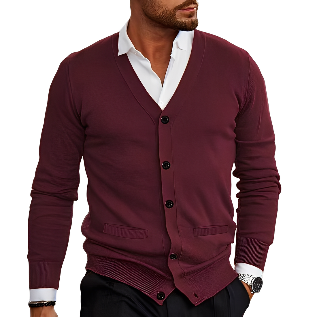 Terrell - Komfortable Herren-Strickjacke mit Taschen