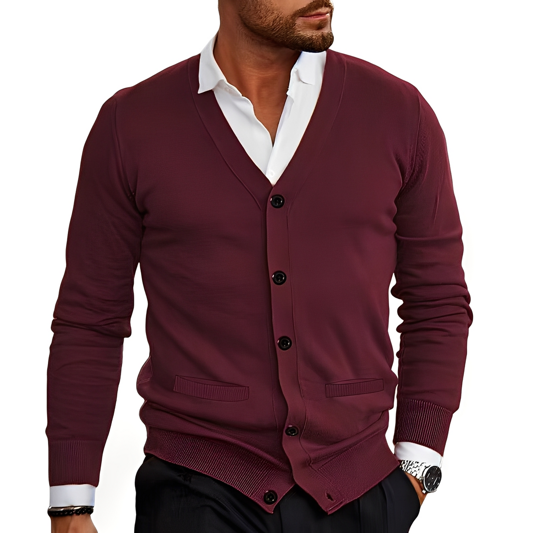 Kyler - Schicker Herren-Cardigan mit Knöpfen