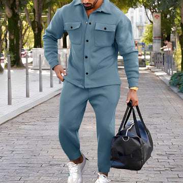 Kent - Cooles Slim-Fit-Set aus Hemd und Hose für Männer