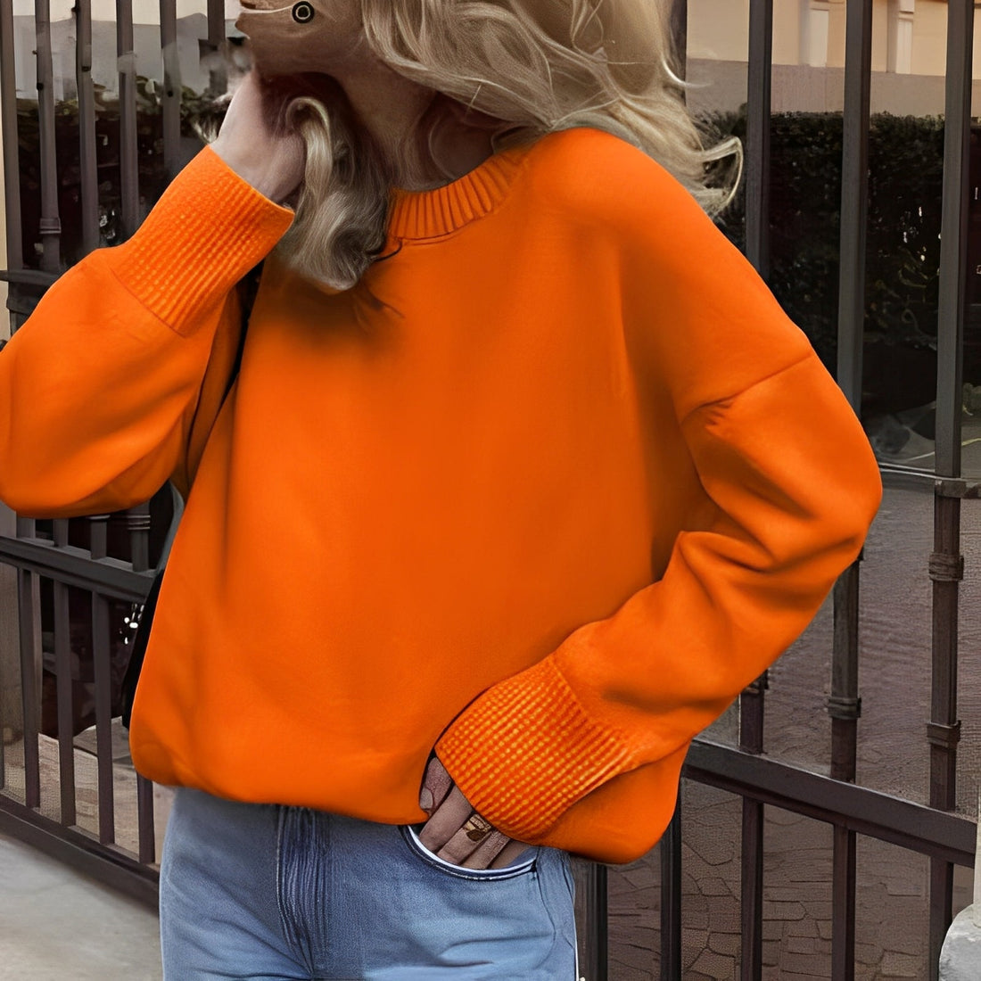 Shanelle - Klassischer Damenpullover mit Rundhals