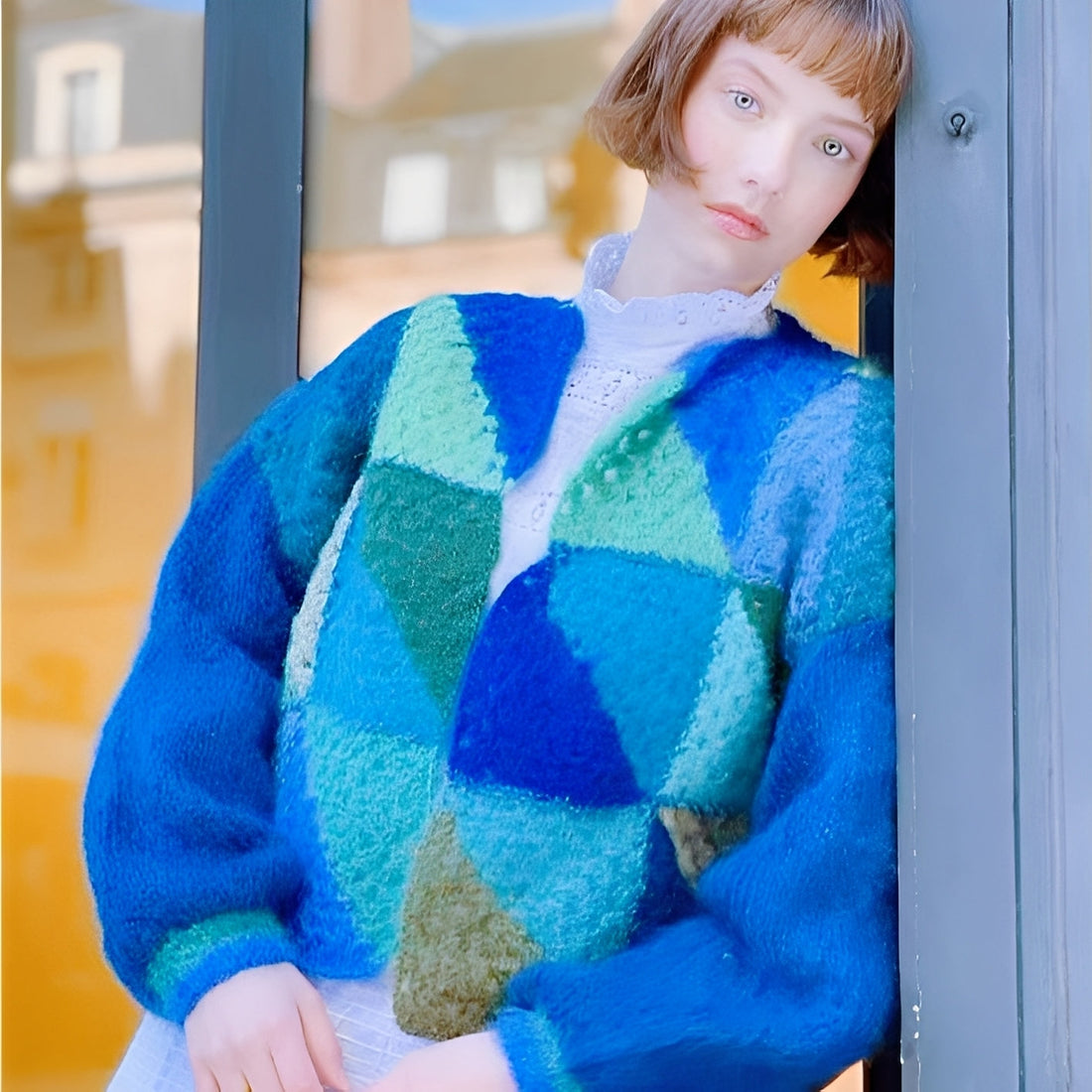 Luna - Warmer Damenpullover mit Farbkontrast