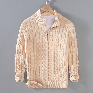 Benson - Gemütlicher Herren-Kaschmirpullover mit Zipper