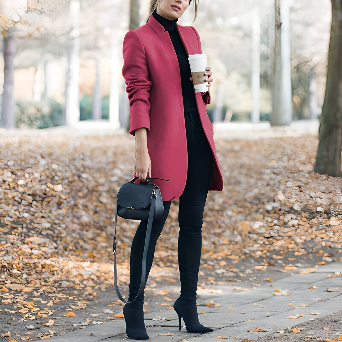 Jazmin - Bequemer, bunter Wollblazer für Damen