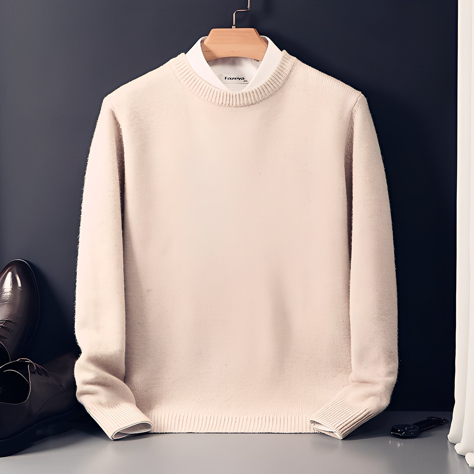 Inigo - Moderner, locker geschnittener Herrenpullover aus Kaschmir