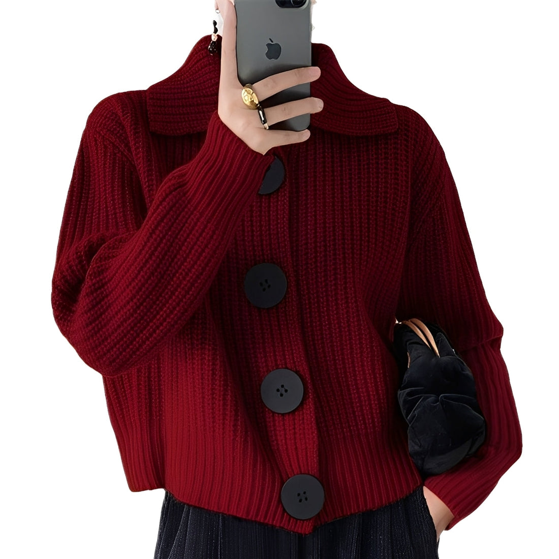 Alexus - Lässiger Damen-Cardigan mit Knöpfen