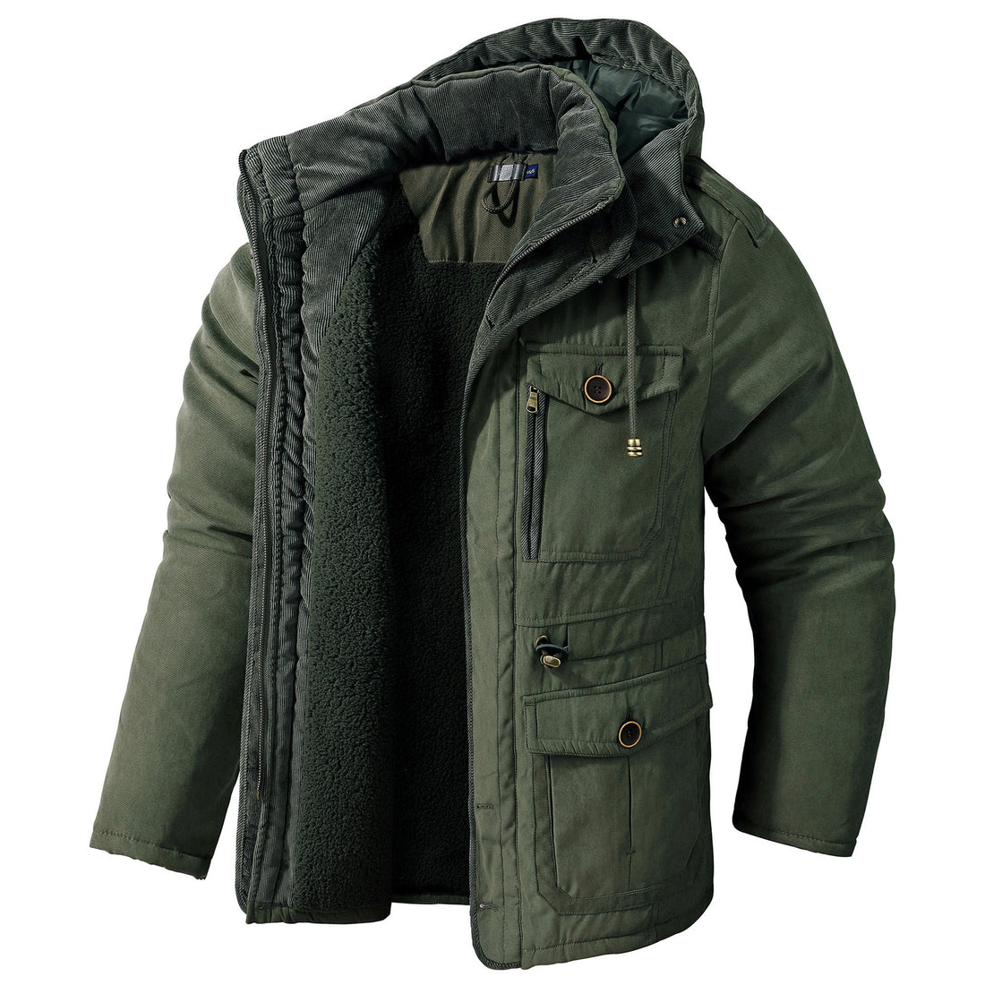 Daren - Warme Männerjacke mit Kapuze