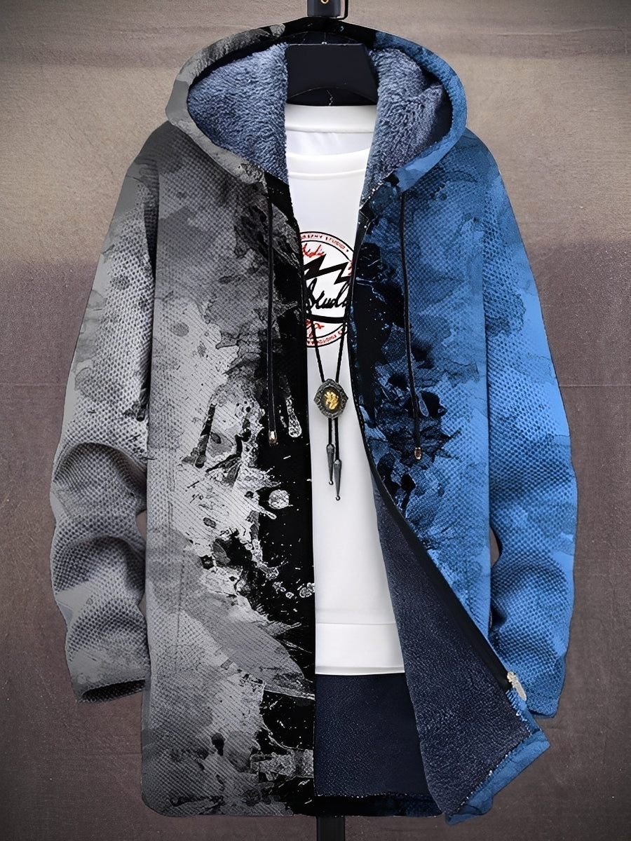 Trenton - Modische bedruckte Herrenjacke mit Kapuze