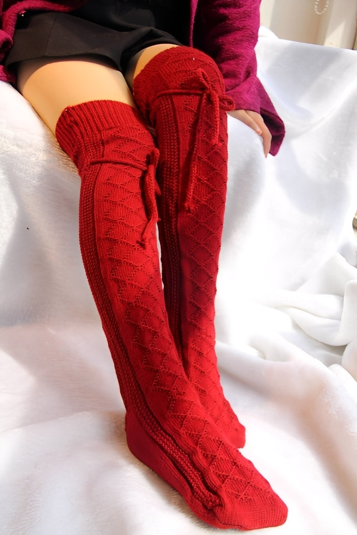 Rozanne - Modische, warme Overknee-Damensocken