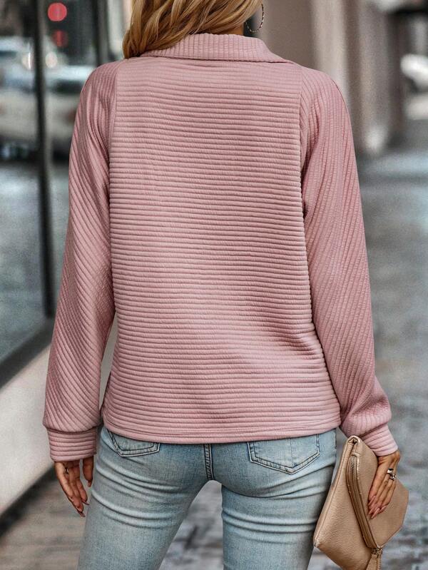 Vina – Schicker Pullover mit halbem Reißverschluss