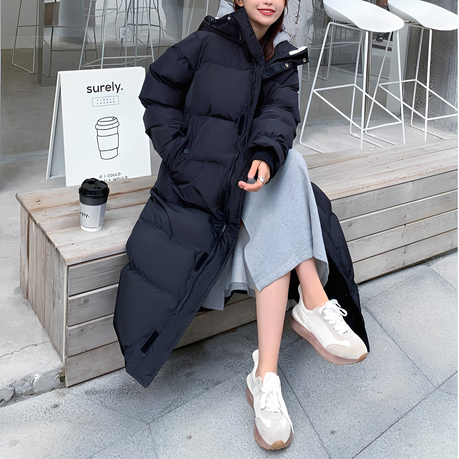 Yasmin - Modische, gepolsterte Daunenjacke für Frauen