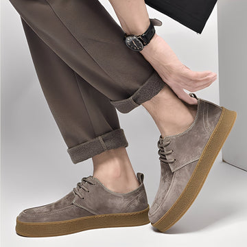 Sylvan - Modische flache Herren-Wildlederschuhe