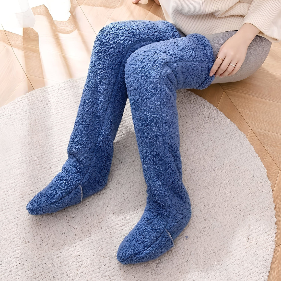 Camellia - Warme Wintersocken für Damen, die über die Knie gehen