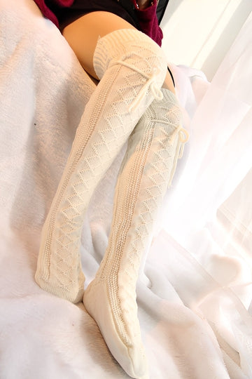 Rozanne - Modische, warme Overknee-Damensocken