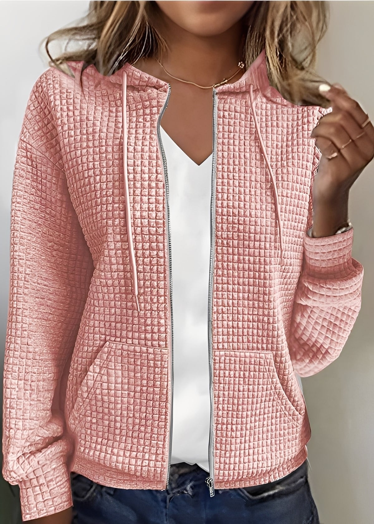 Katherine - Schicker Cardigan mit Kapuze und Taschen für Damen
