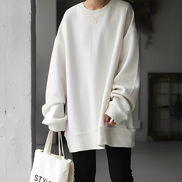 Andrina - Weiter Pullover mit Rundhalsausschnitt für Frauen