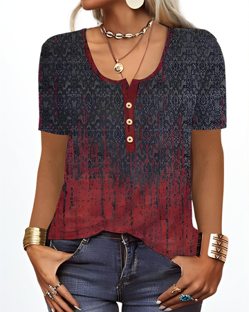 Charlee - Lässige Boho-Bluse mit V-Ausschnitt für Damen