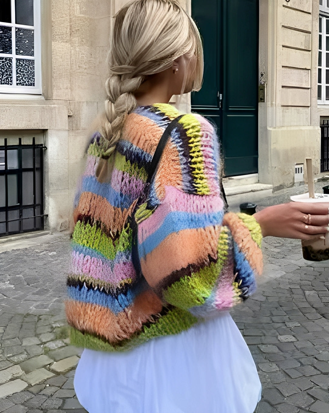 Marlee - Farbiger Damenpullover mit Streifen