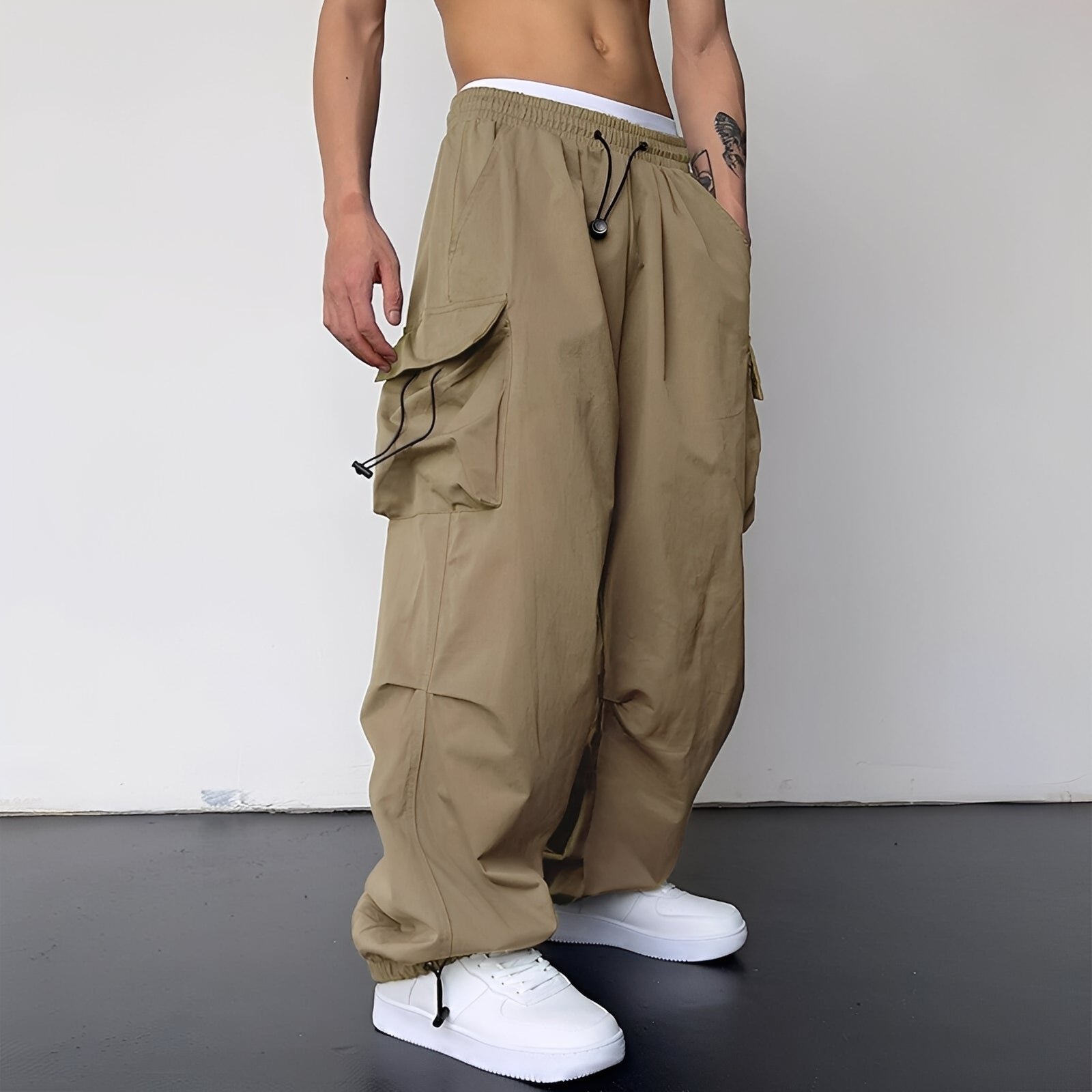 Kaleb - Stylische Baggy-Cargohose für Männer