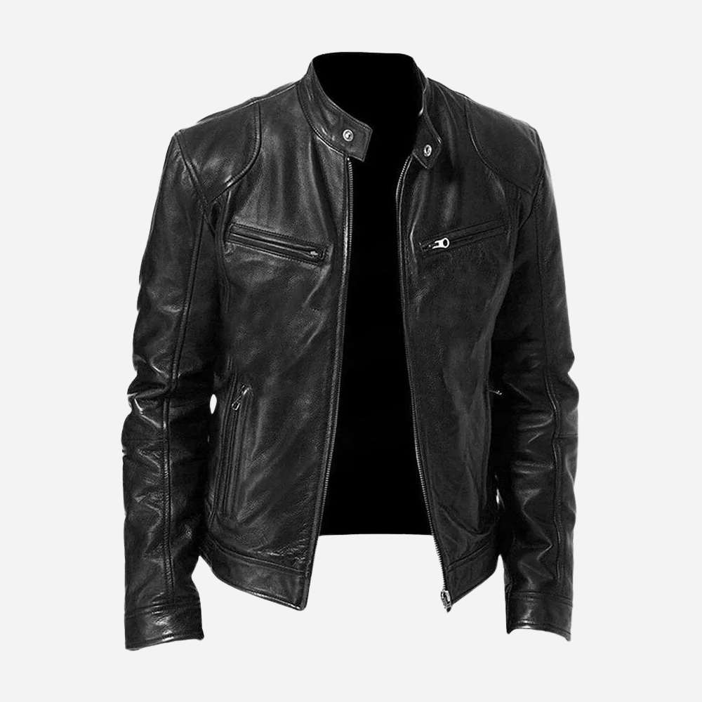 Dominic - Eine figurbetonte, lässige Lederjacke für Herren