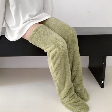 Camellia - Warme Wintersocken für Damen, die über die Knie gehen