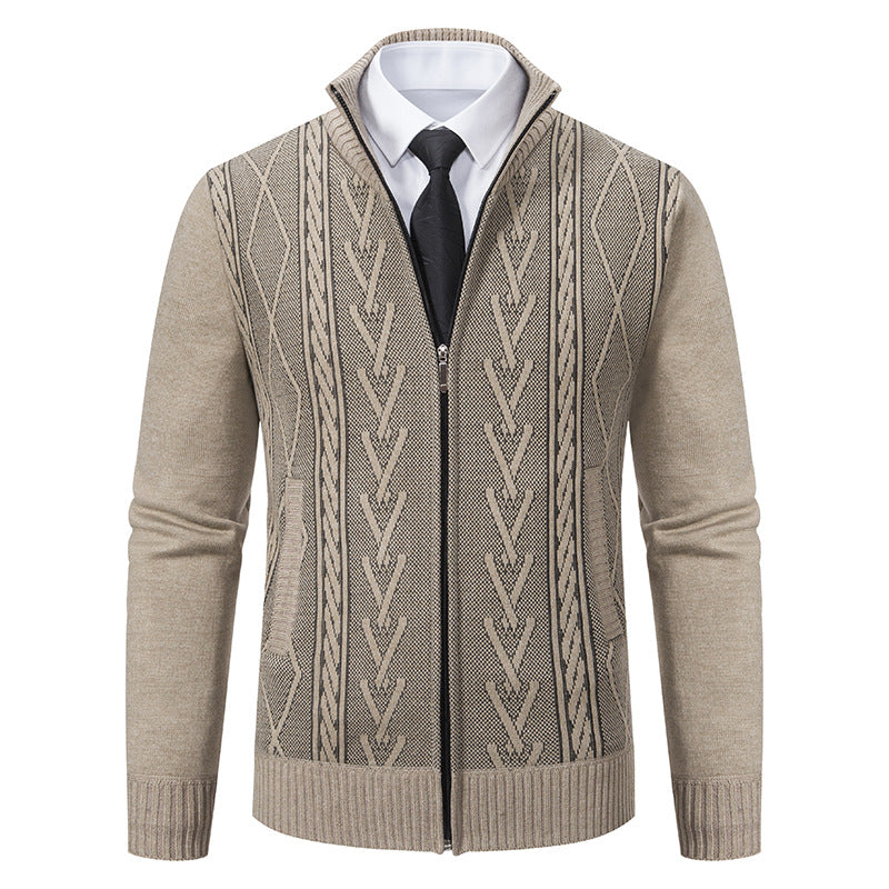 Stafford - Schicker Herren-Cardigan mit Zipper