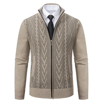 Stafford - Schicker Herren-Cardigan mit Zipper