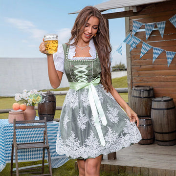 Malani - Festliches Oktoberfest-Kleid mit Spitze für Damen