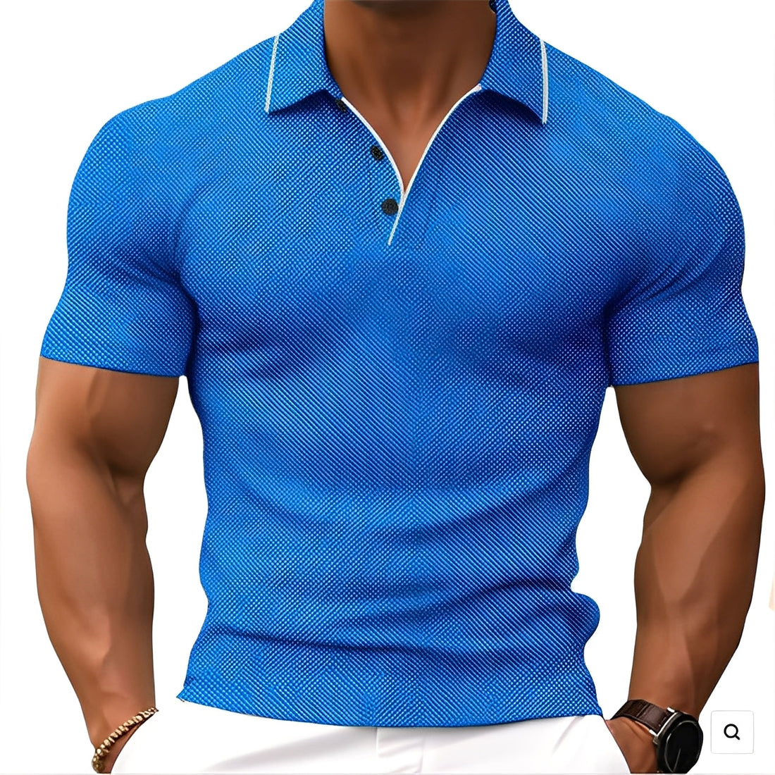 Florence - Lässiges Herren-Poloshirt mit Knöpfen