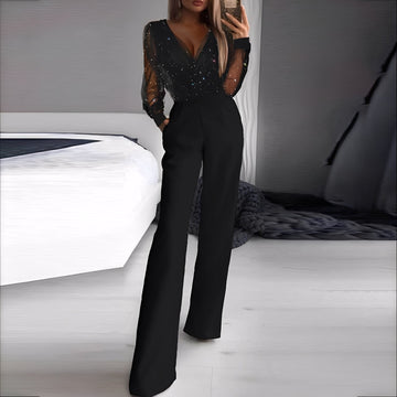 Morgana - Damen Jumpsuit mit weitem Bein und elegantem Stil