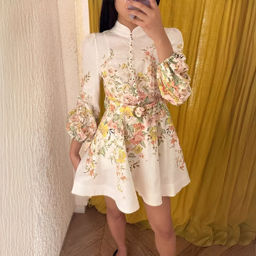 Debra - Schickes kurzes Kleid mit Knöpfen für Damen