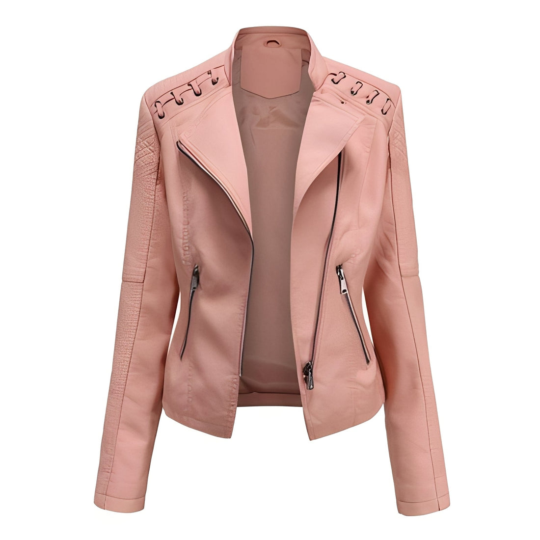 Narelle - Elegante, enge kurze Damenlederjacke