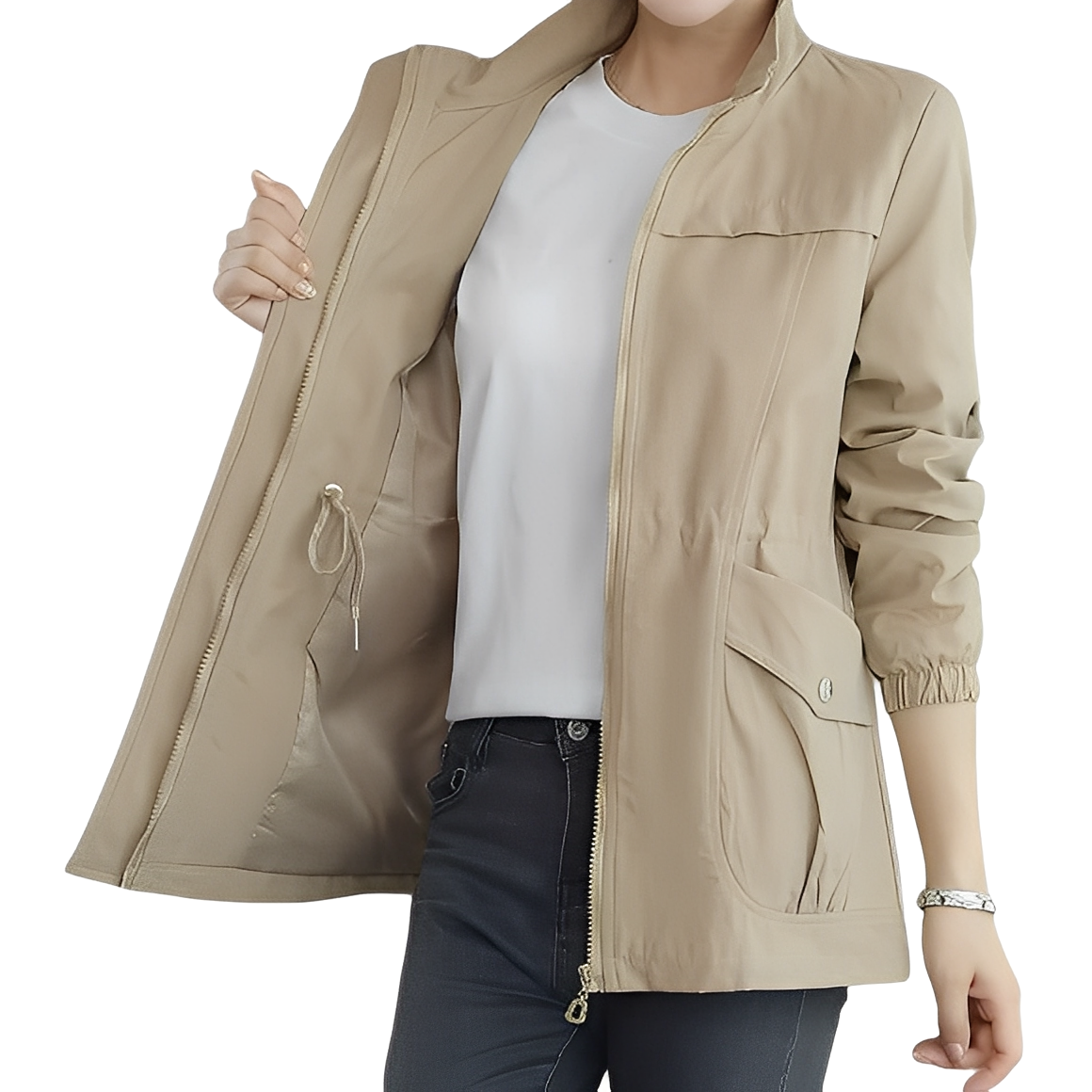 Gwenda - Schicke Jacke mit anpassbarer Taille für Damen