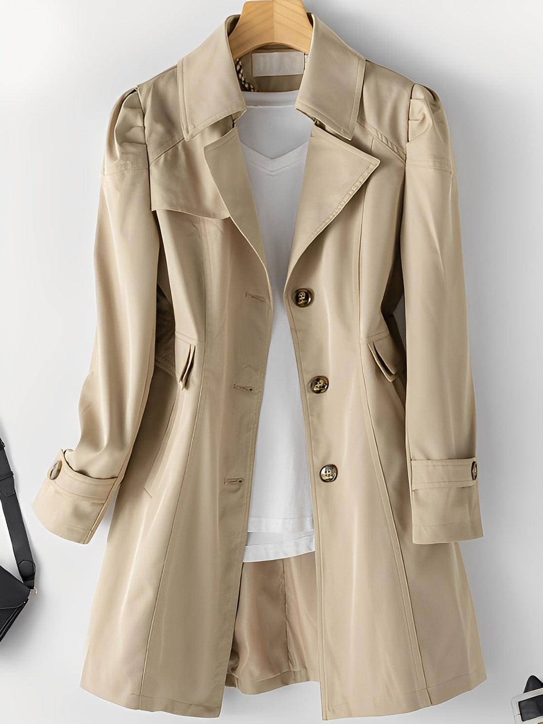 Hillary - Komfortabler Kaschmir-Trenchcoat für Damen