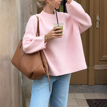 Shanelle - Klassischer Damenpullover mit Rundhals