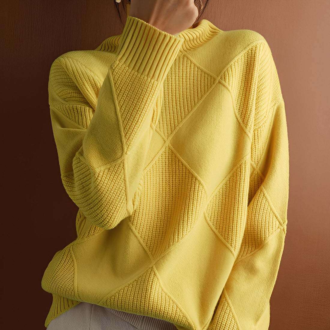 Lyndsea - Bequemer Rollkragenpullover für Damen