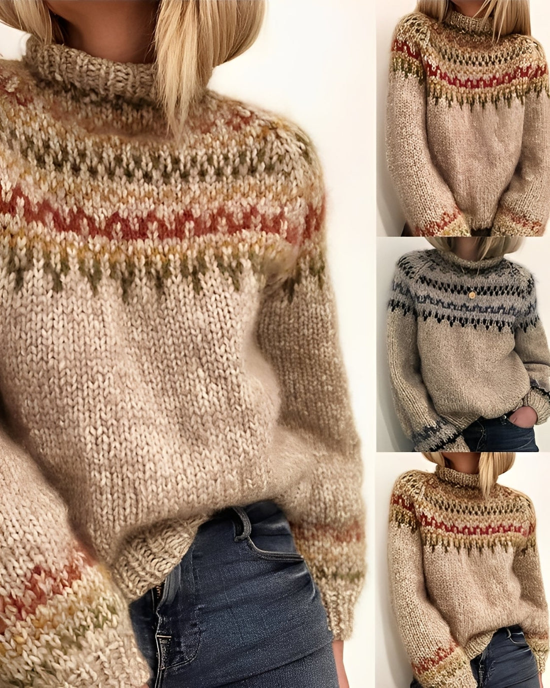 Gemma - Eleganter Damenpullover mit Rollkragen
