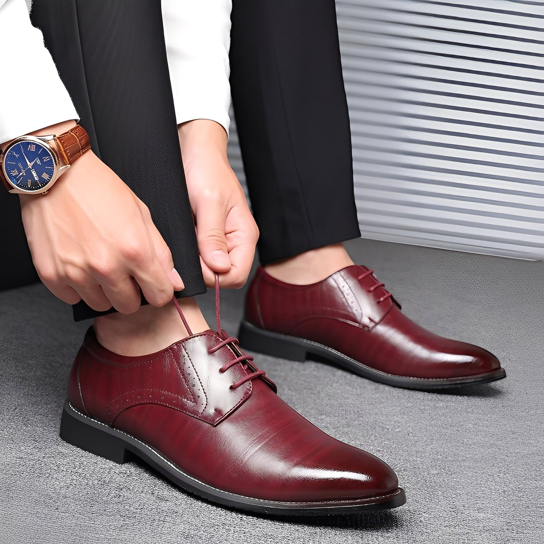 Beckham - Elegante Schnürschuhe im Brogue-Stil für Herren