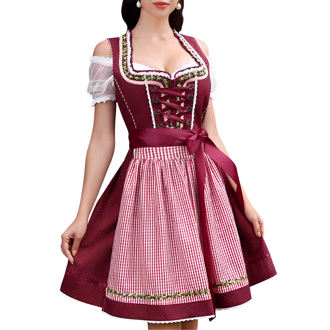 Ericka - Elegantes, sexy Oktoberfest-Mini-Dirndlkleid für Damen