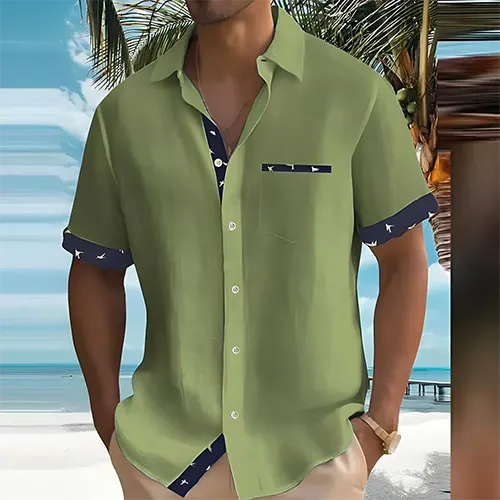 Flavus - Stilvolles Herren-Sommerhemd Kurzarm