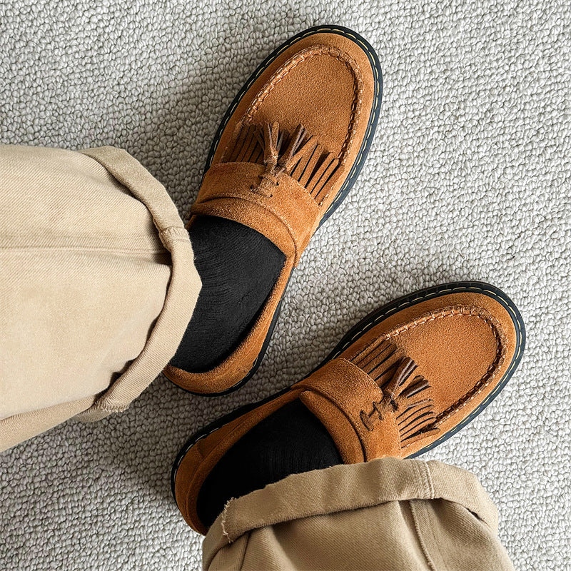 Milton - Herren-Wildleder-Slipper mit Quasten im modernen Look
