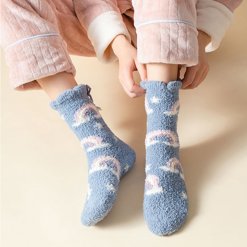 Ramona - Stilvolle, warme Damen-Fleece-Wintersocken
