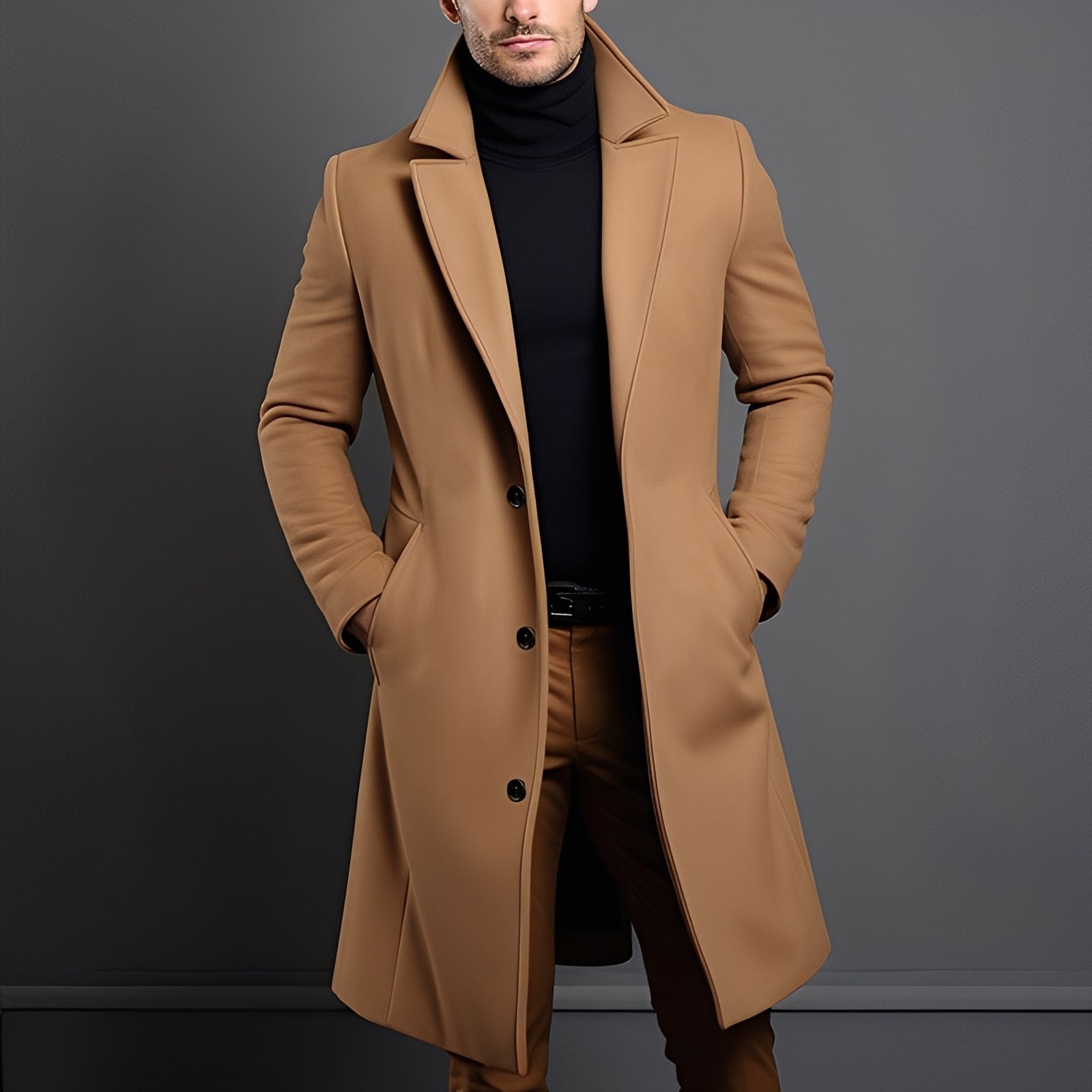 Clifton - Stylischer Woll-Trenchcoat für Herren