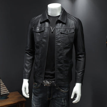 Nelson - Trendige Biker-Lederjacke für Herren