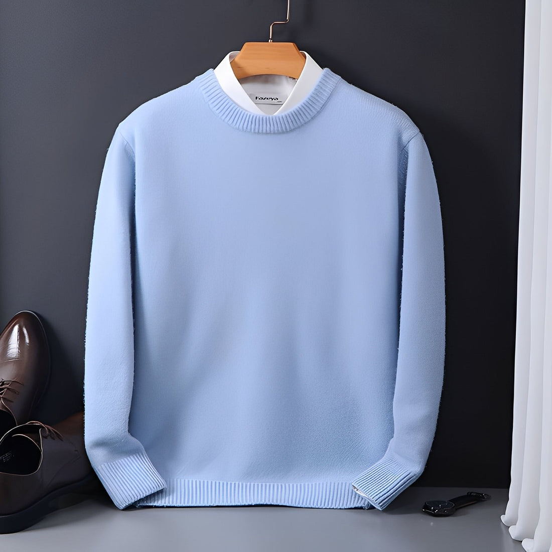Esmund - Bequemer, locker geschnittener Pullover aus Kaschmir für Herren