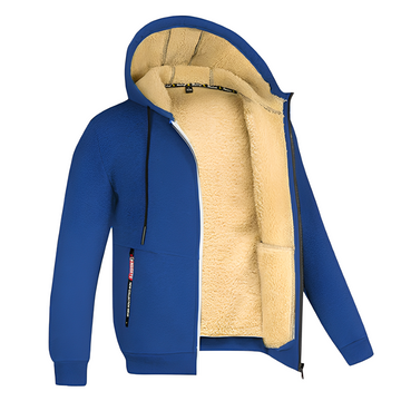 Davin - Gemütliche Herren-Fleecejacke mit Kapuze