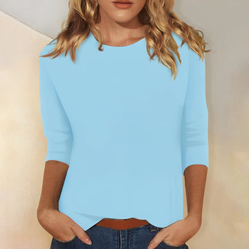 Louisa - Weites, schlichtes Damen-Langarmshirt
