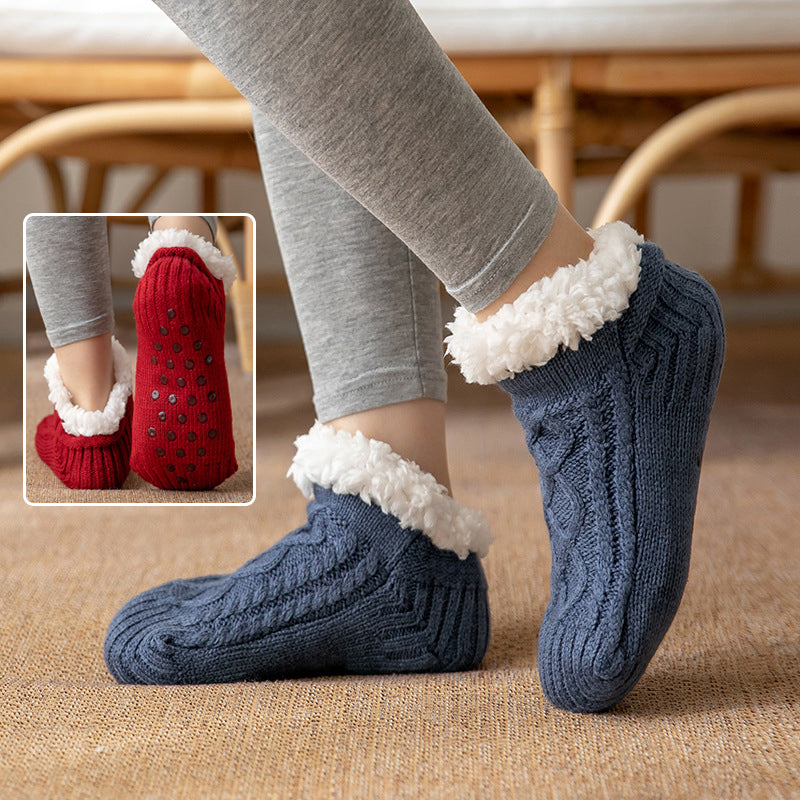 Raquel - Flauschige, rutschfeste Damenplüschsocken für den Winter