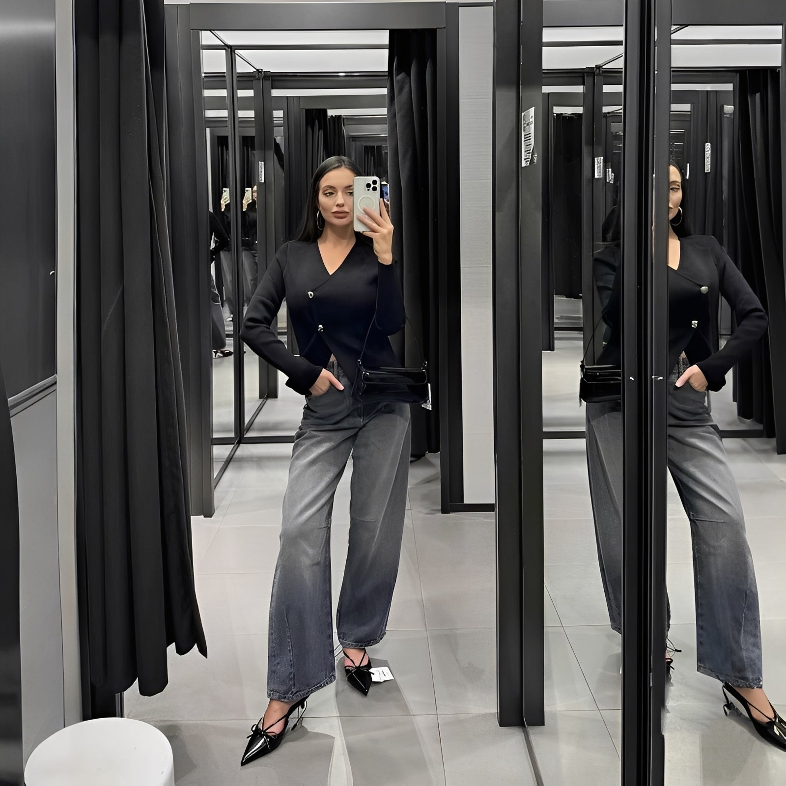 Sherry - Schmale, figurbetonte Strickjacke für Damen
