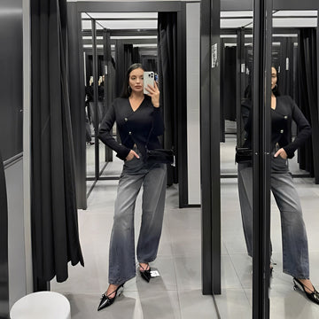 Sherry - Schmale, figurbetonte Strickjacke für Damen