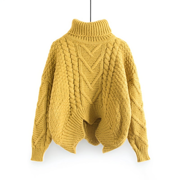 Catrina - Bequemer, warmer Damen-Strickrollkragenpullover
